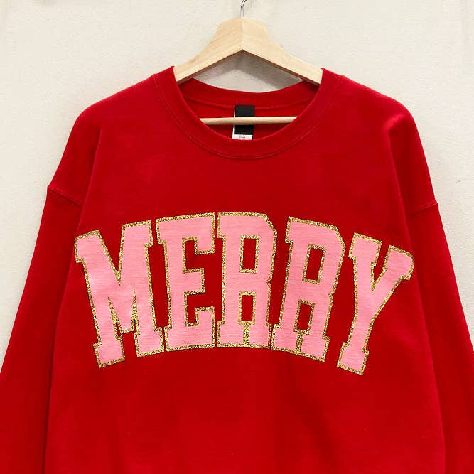Merry Glitter Holiday Sweatshirt
